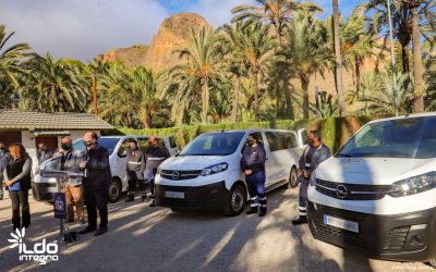 ILDO estrena tres vehículos nuevos tras perder sus furgonetas por las inundaciones de la DANA