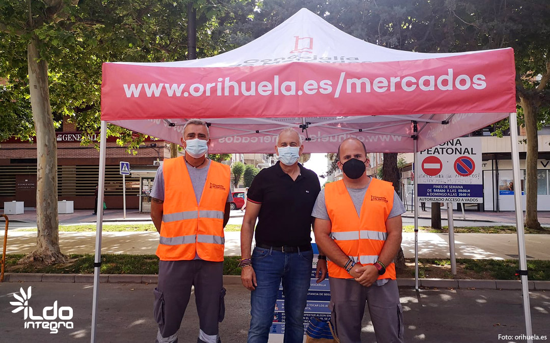 ILDO asume el control de las medidas COVID-19 en mercados y mercadillos de Orihuela